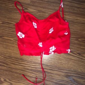 Cute Red Crop Top